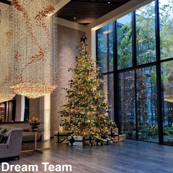 12ft Real Decorated Christmas Tree 10 Colour Schemes Standard Decorations All Silver 12DSDSS Deliver me a Christmas tree Deliver Me a Christmas Tree